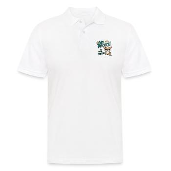 Mir reichts ich geh Painten - Grummel Chihuahua - Männer Poloshirt - Weiß - Vorne - Kai (181cm)