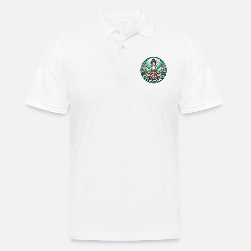 Zen-Modus Fee - Männer Poloshirt - Weiß