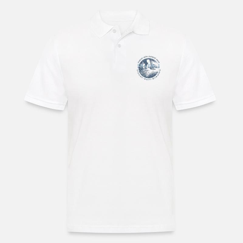 Visual Surf dream - Männer Poloshirt - Weiß
