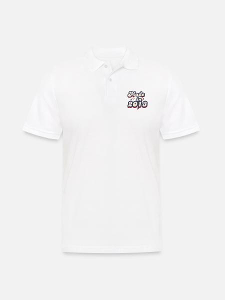 Made in 2013 retro - Men's Polo Shirt - white