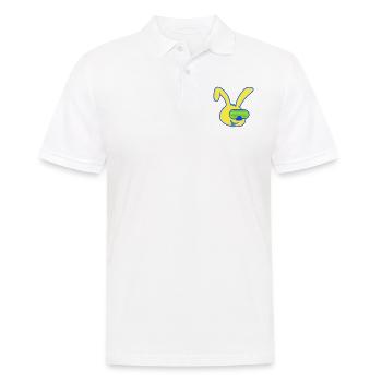 Hase Sonnenbrille Rillen Streifen Party feiern Fun - Männer Poloshirt - Weiß - Vorne - Kai (181cm)
