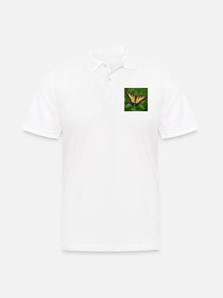 Eastern Tiger swallowtail - Men's Polo Shirt - white