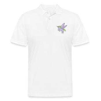 Unicorn with wings - Men's Polo Shirt - white - Front - Kai (181cm)