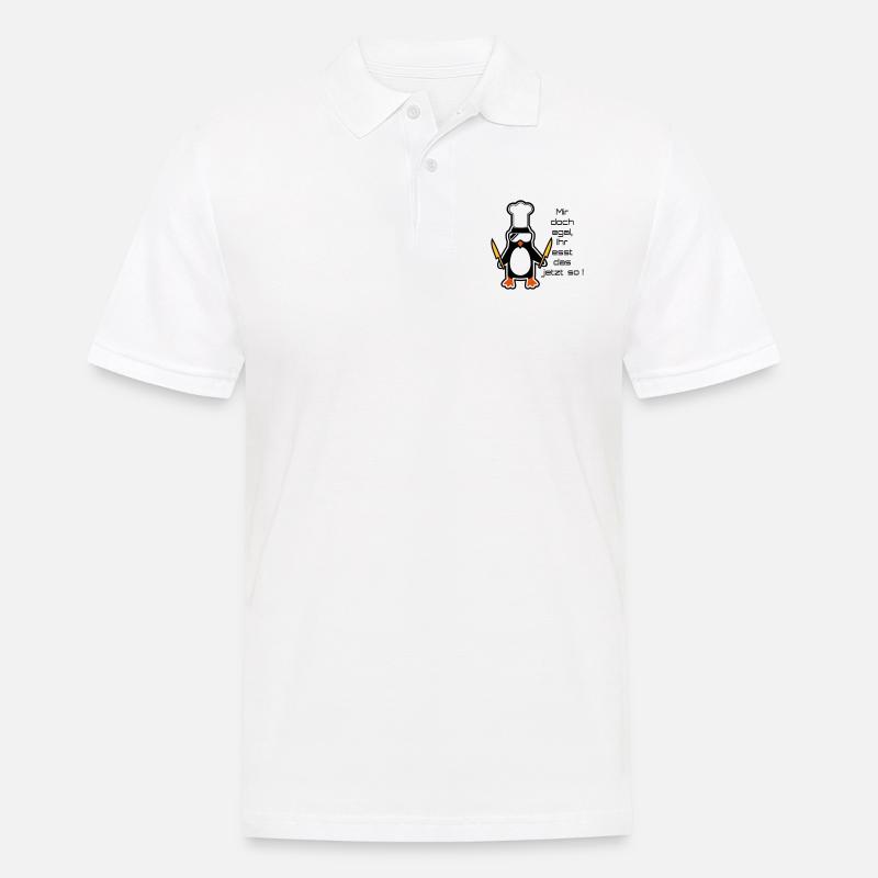 mir doch egal - Polo da uomo - bianco