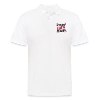 Official Crew Member Stamp Design - Polo Homme - blanc - Devant - Kai (181cm)