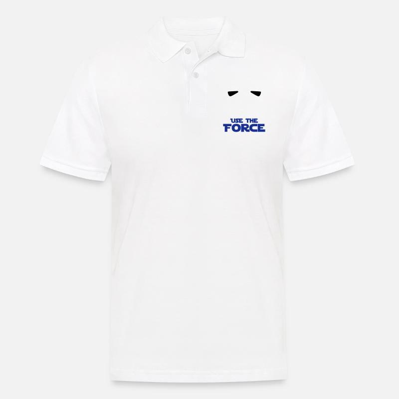 STAR WARS - USE LA FORCE - Polo Homme - blanc