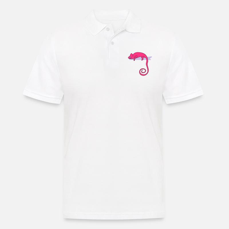 chameleon b - Polo Homme - blanc