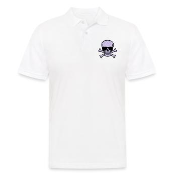 Skull with Sunglasses - 2 colors - Men's Polo Shirt - white - Front - Kai (181cm)