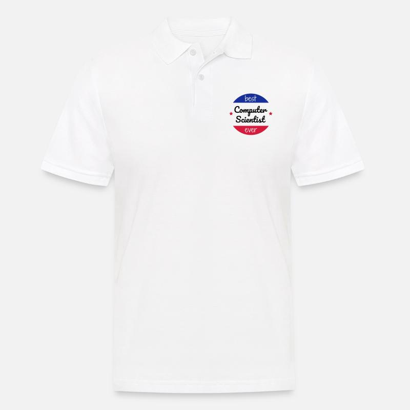 Computer / Informatiker / Aussenseiter / Ingenieur - Männer Poloshirt - Weiß