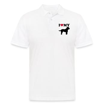 Cockapoo - Polo Homme - blanc - Devant - Kai (181cm)