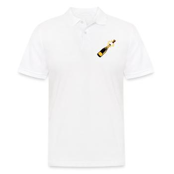 Flaschen-Alkohol-Verschluss springt - Männer Poloshirt - Weiß - Vorne - Kai (181cm)