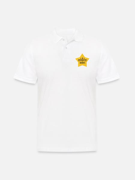 Mitarbeiter des Monats - Männer Poloshirt - Weiß
