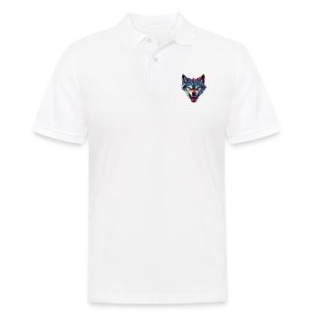 Wolf - Men's Polo Shirt - white - Front - Kai (181cm)