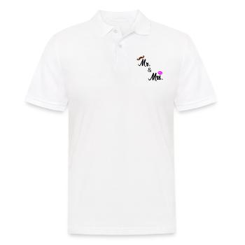 mr and mrs 02 - Men's Polo Shirt - white - Front - Kai (181cm)