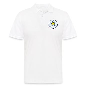 Petite Fleur Marguerite Blanche Décorative Belle Nature - Polo Homme - blanc - Devant - Kai (181cm)