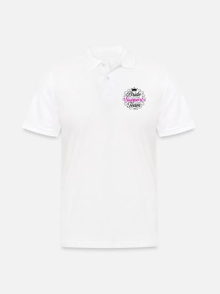 Bride Support Team - Men's Polo Shirt - white