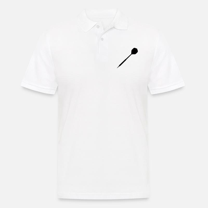 dart - Männer Poloshirt - Weiß