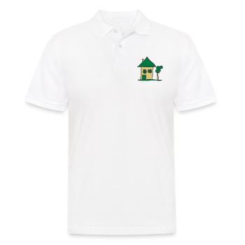 house - Men's Polo Shirt - white - Front - Kai (181cm)