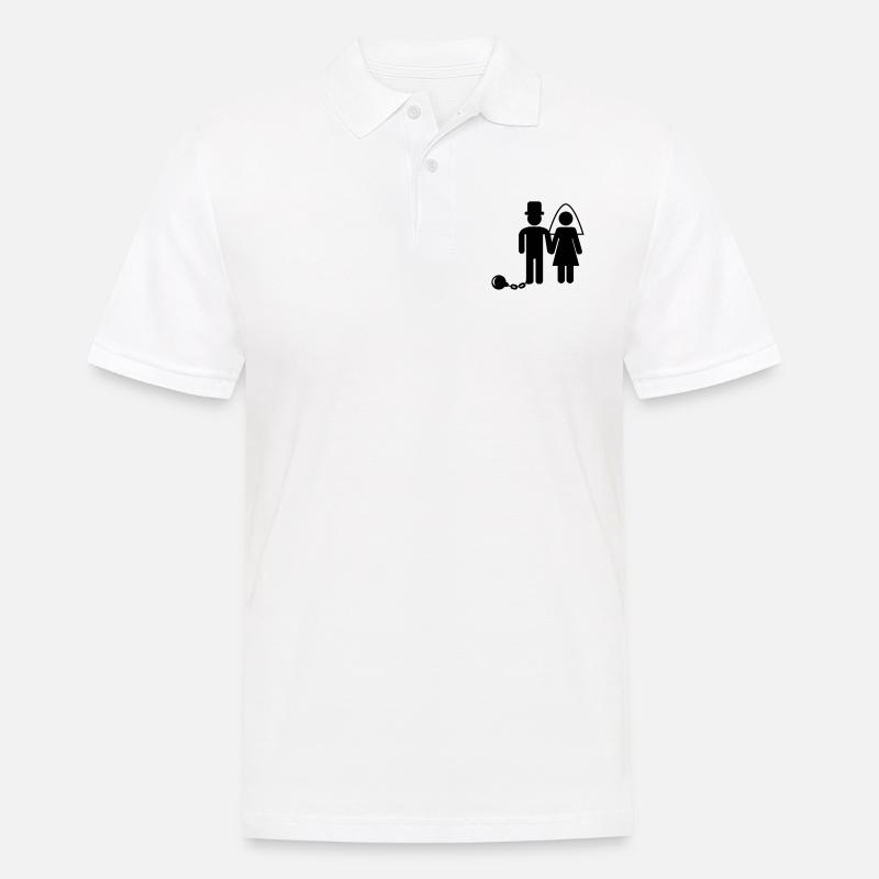 ehepaar - Männer Poloshirt - Weiß