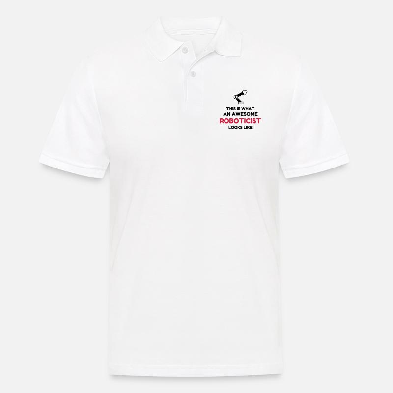 Robotik / Roboter / Robot / Robotics - Männer Poloshirt - Weiß