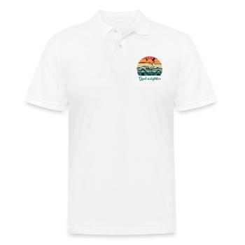 Guter Nachbar BW - Männer Poloshirt - Weiß - Vorne - Kai (181cm)