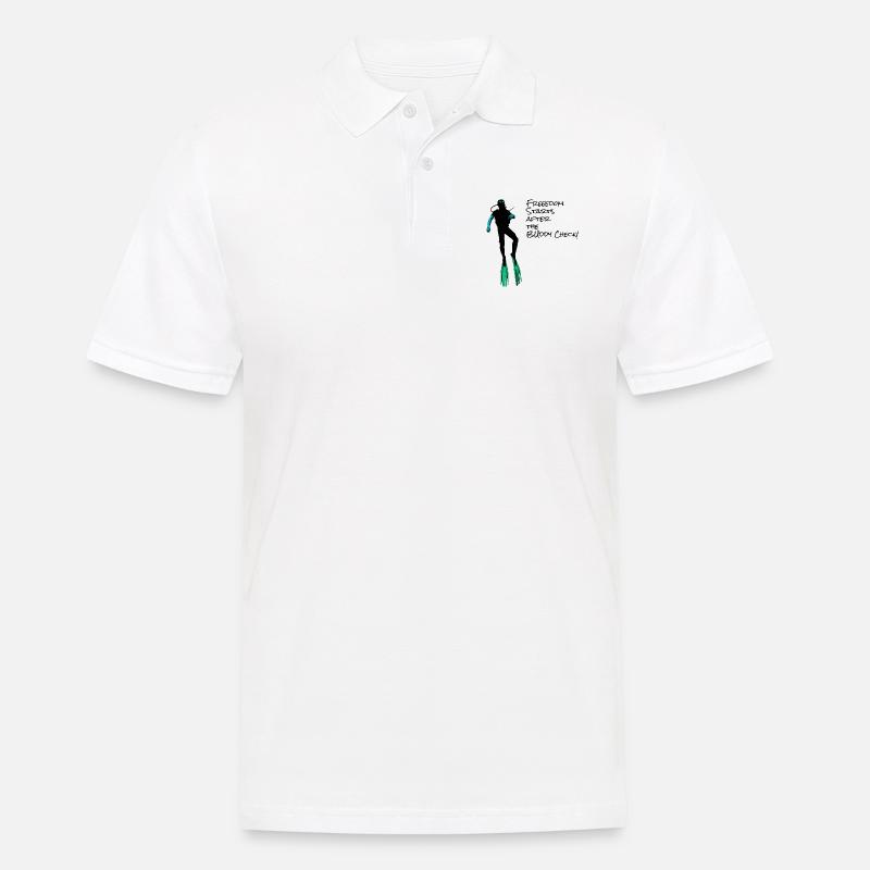Buddy Check! - Diving Shirt - Männer Poloshirt - Weiß