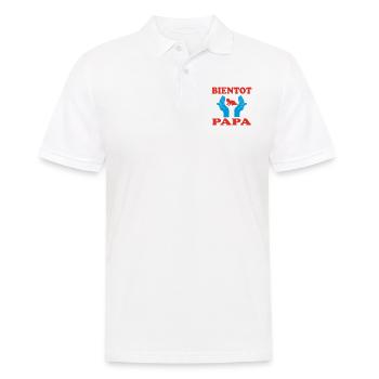 BIENTOT PAPA - Polo Homme - blanc - Devant - Kai (181cm)