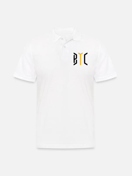 Bitcoin / BTC / CRYPTOCURRENCIES / Cryptos - Polo Homme - blanc