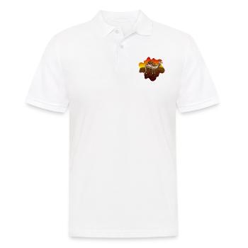 Kamel - Männer Poloshirt - Weiß - Vorne - Kai (181cm)