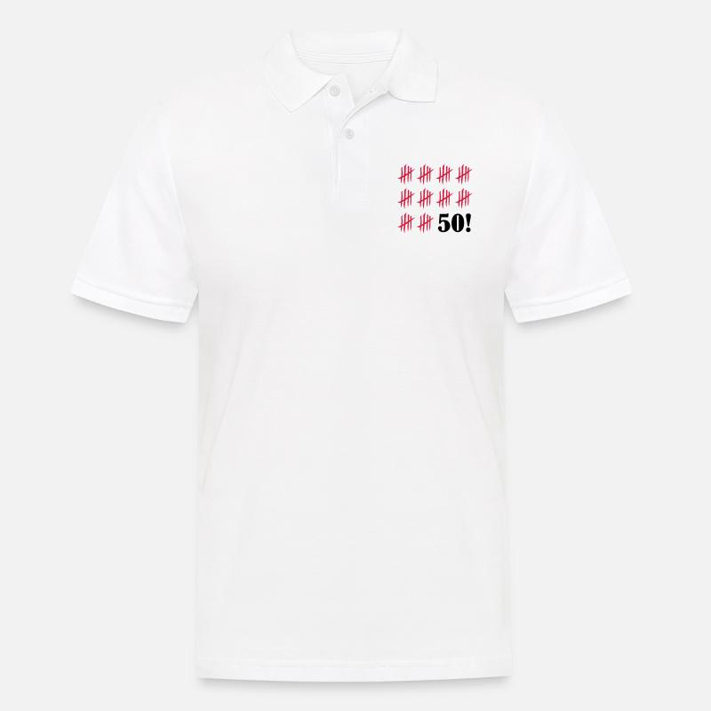 kratzer_50_2 - Männer Poloshirt - Weiß