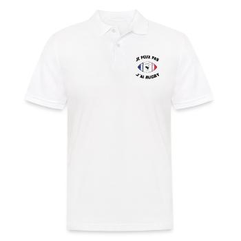 Je Peux Pas J'ai Rugby - Polo Homme - blanc - Devant - Kai (181cm)