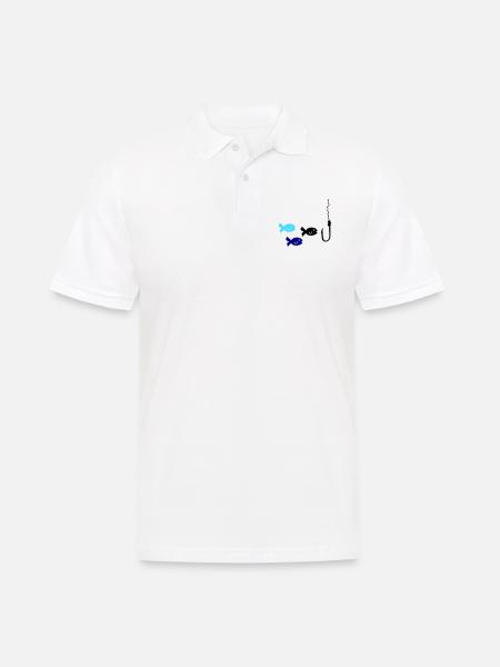 Fishing Fish - Men's Polo Shirt - white