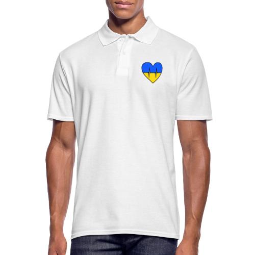 Ukraine Herz - Männer Poloshirt