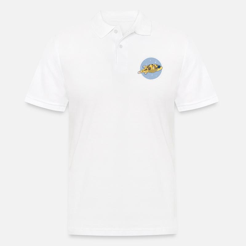 Pea Puffer ,puffer, kugelfisch - Männer Poloshirt - Weiß