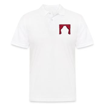 Theater - Men's Polo Shirt - white - Front - Kai (181cm)