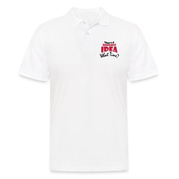 Thats a horrible Idea - Men's Polo Shirt - white - Front - Kai (181cm)