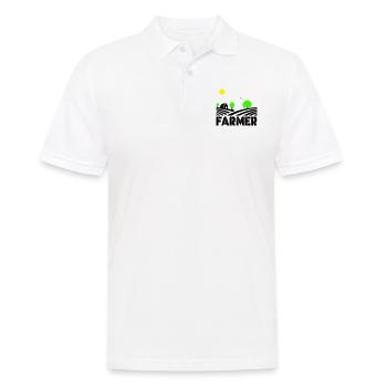 farmer - Männer Poloshirt - Weiß - Vorne - Kai (181cm)
