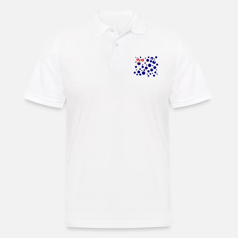 Australia - Männer Poloshirt - Weiß