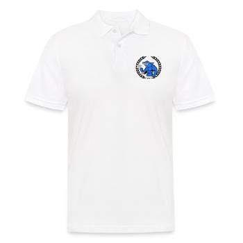 shark shark bodybuilding dumbbell - Men's Polo Shirt - white - Front - Kai (181cm)