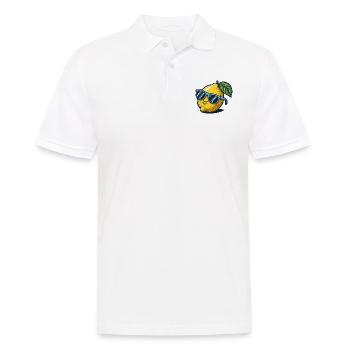 Lemon Sunglasses Summer - Men's Polo Shirt - white - Front - Kai (181cm)