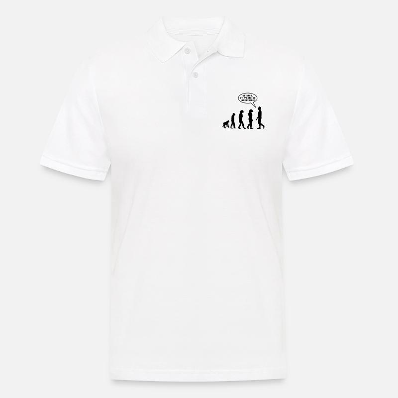 Evolution - Men's Polo Shirt - white