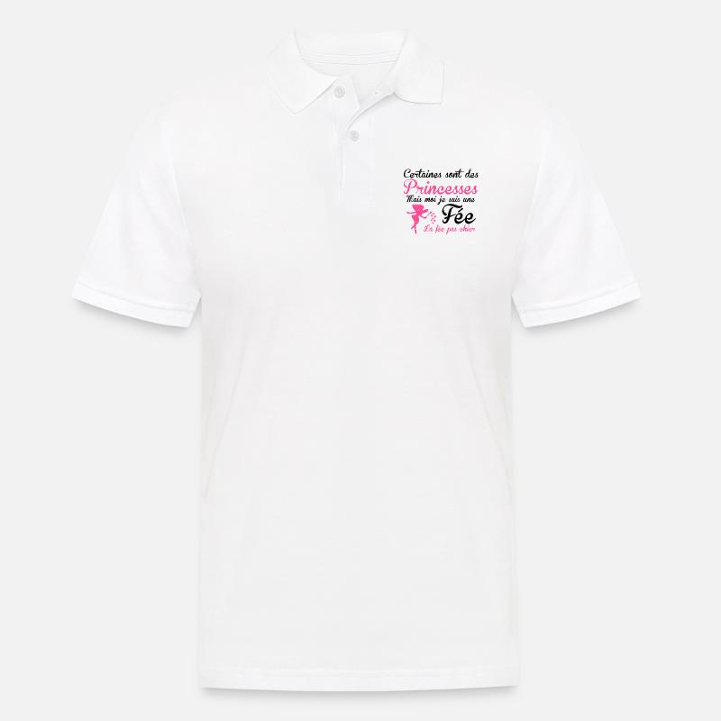 la fée pas chier - Männer Poloshirt - Weiß
