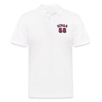 Sivas 58 - Men's Polo Shirt - white - Front - Kai (181cm)