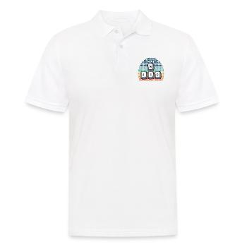 WASD Rétro - Polo Homme - blanc - Devant - Kai (181cm)