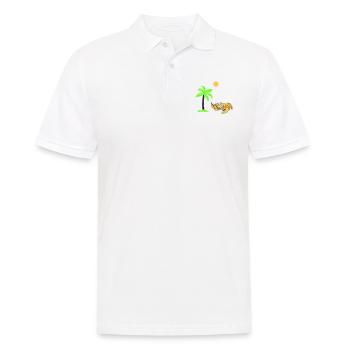 Palmier crabe - Polo Homme - blanc - Devant - Kai (181cm)