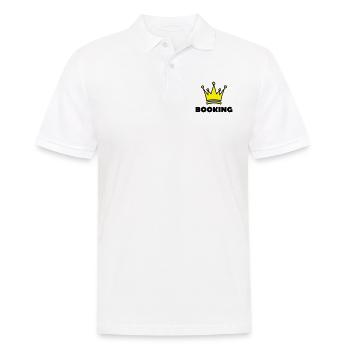 booking - Men's Polo Shirt - white - Front - Kai (181cm)