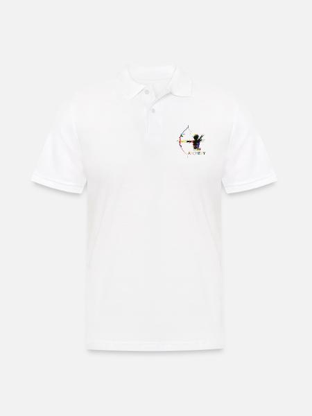 Bogenschießen Bogen Bogensport Comic Geschenk - Männer Poloshirt - Weiß