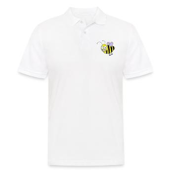 biene - Männer Poloshirt - Weiß - Vorne - Kai (181cm)
