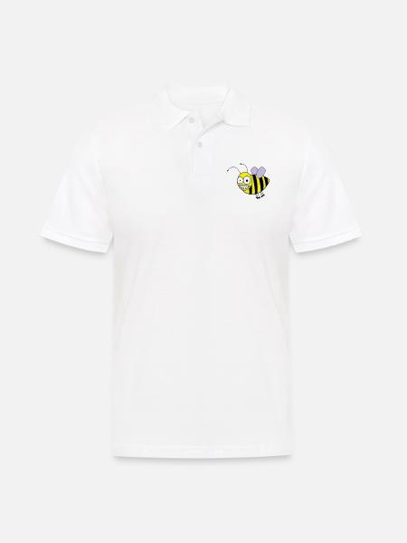 biene - Men's Polo Shirt - white