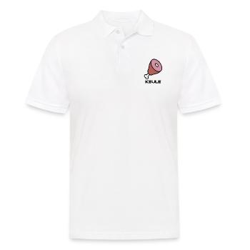 Lustige Keule Geschenkidee - Männer Poloshirt - Weiß - Vorne - Kai (181cm)